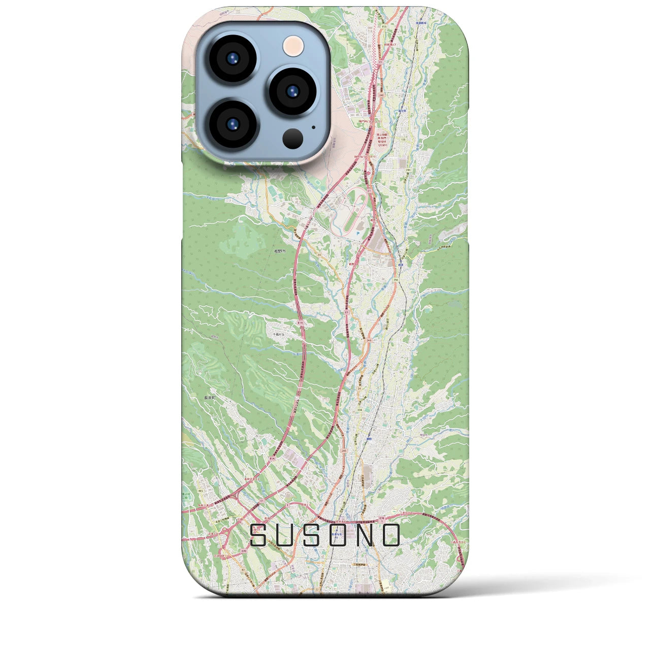 【裾野(静岡県)】地図柄iPhoneケース(バックカバータイプ)