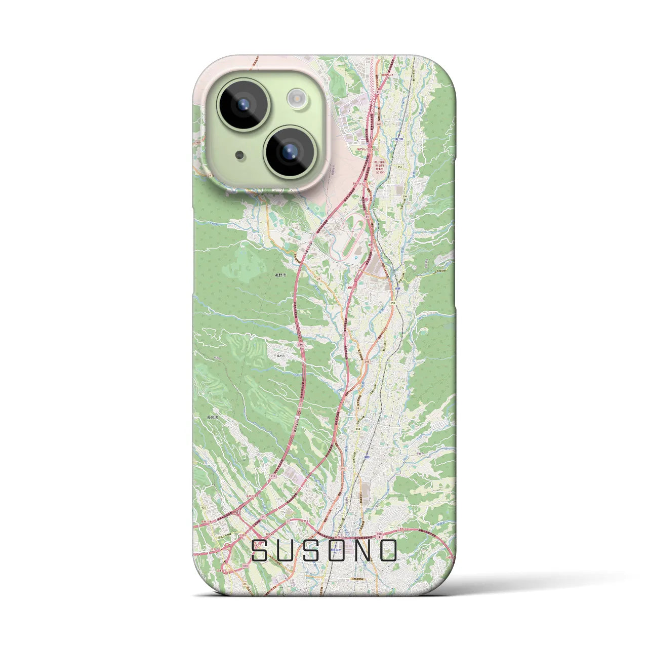 【裾野(静岡県)】地図柄iPhoneケース(バックカバータイプ)