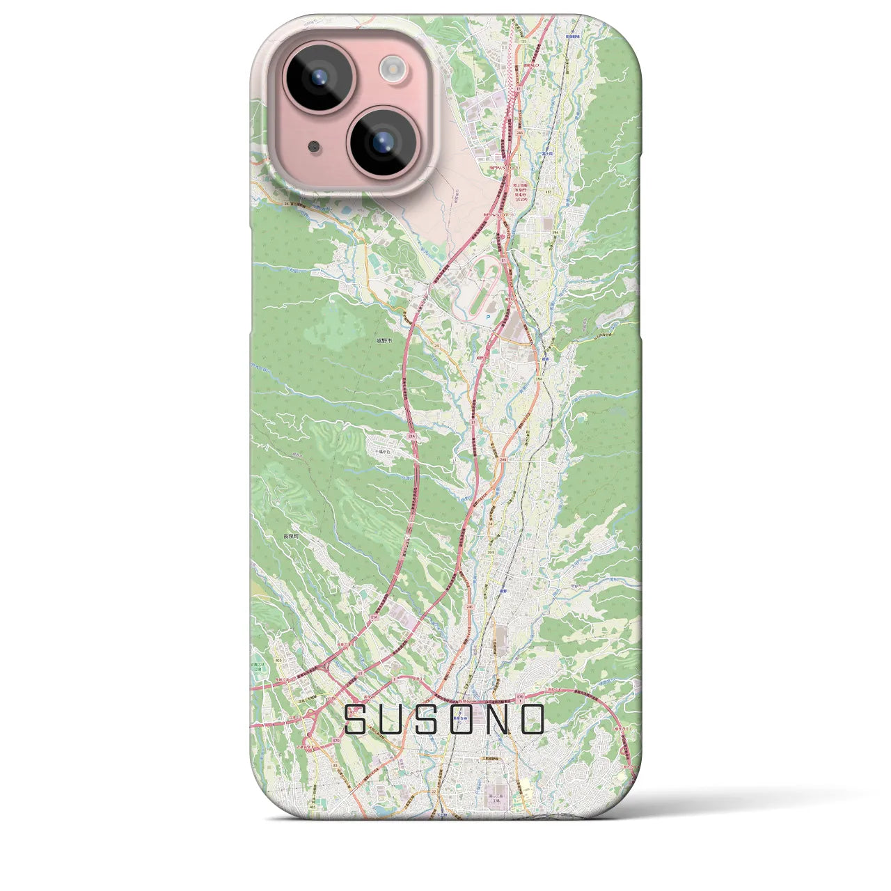 【裾野(静岡県)】地図柄iPhoneケース(バックカバータイプ)