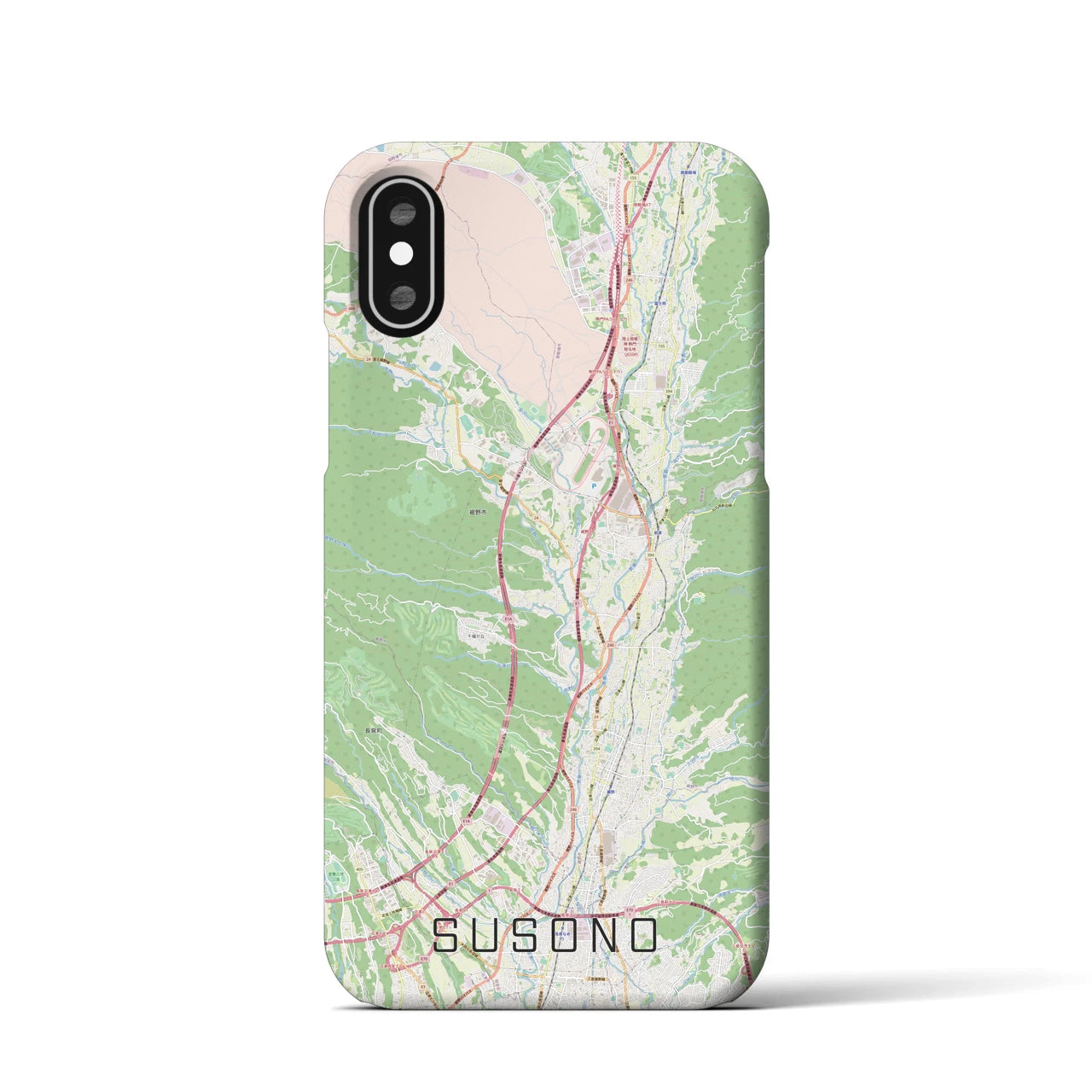 【裾野(静岡県)】地図柄iPhoneケース(バックカバータイプ)
