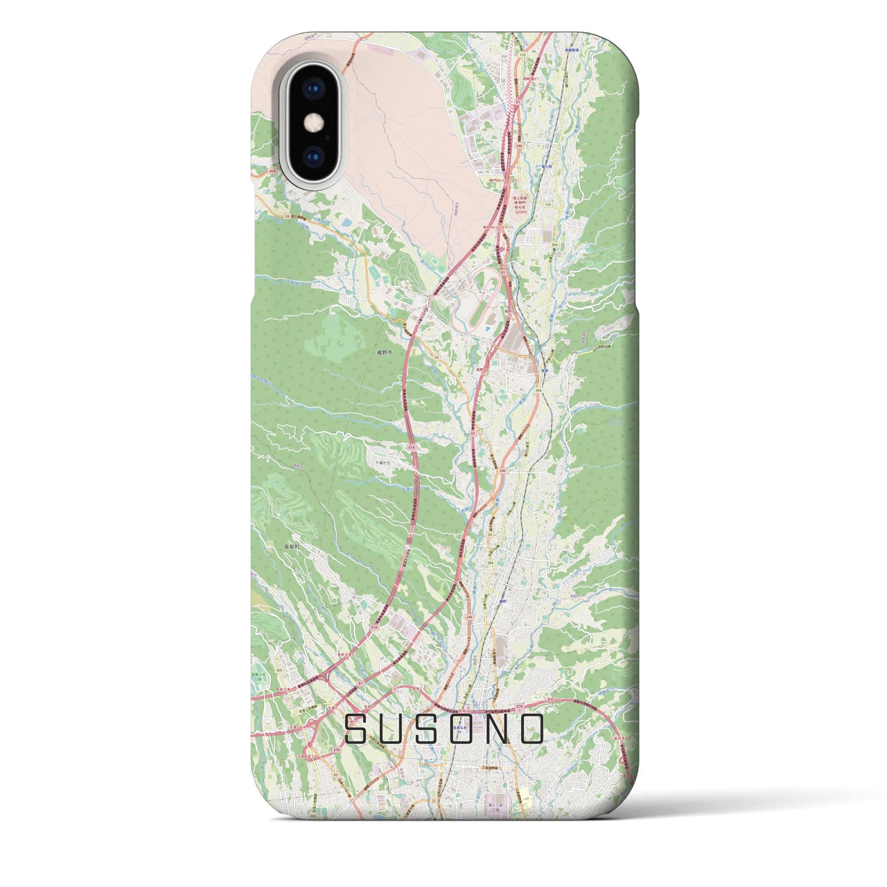 【裾野(静岡県)】地図柄iPhoneケース(バックカバータイプ)