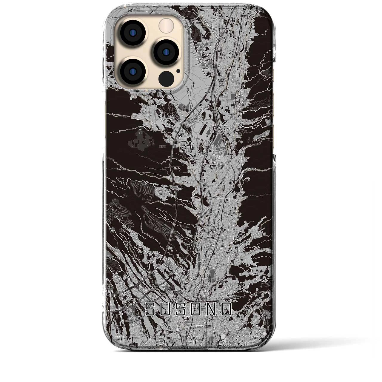 【裾野(静岡県)】地図柄iPhoneケース(クリアタイプ)