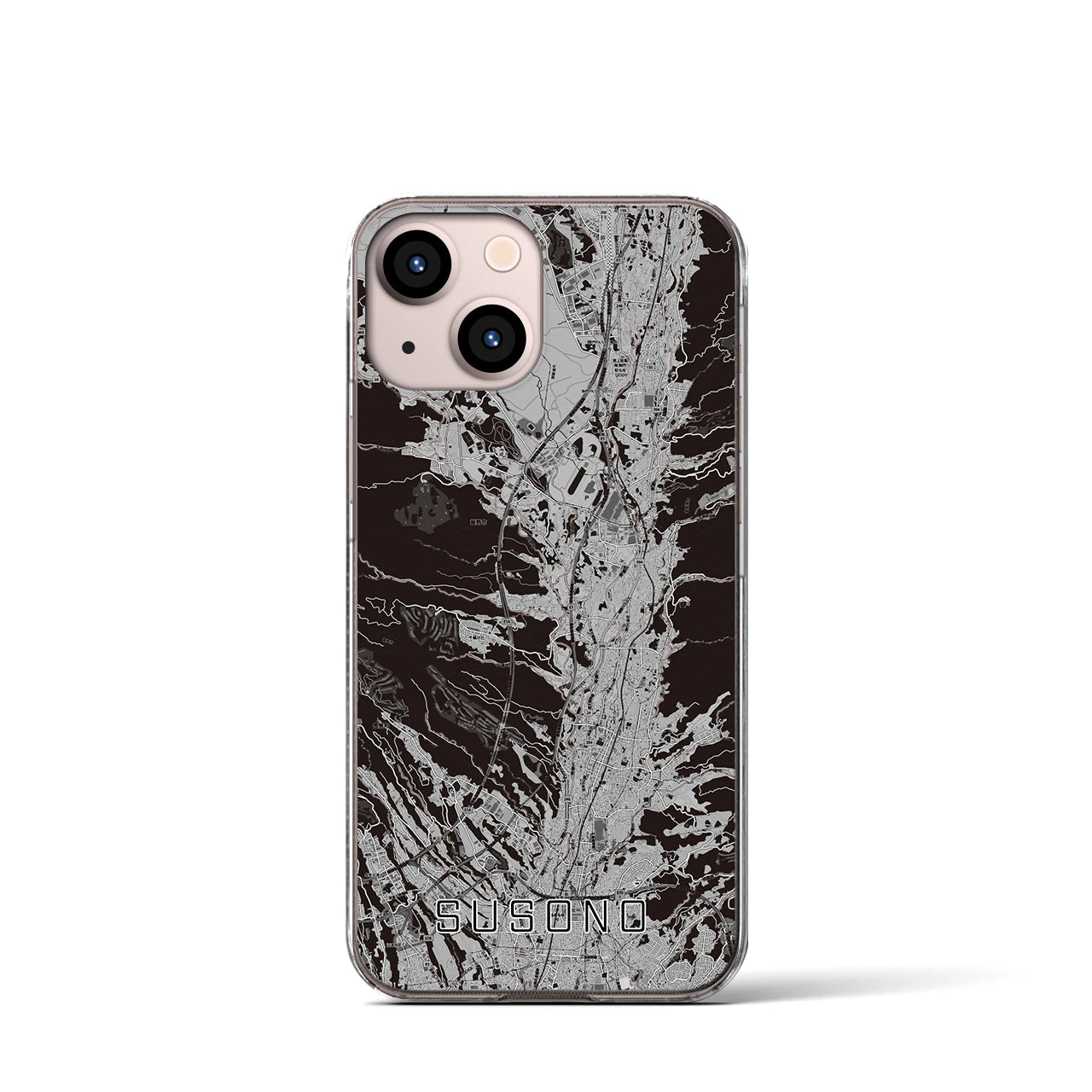 【裾野(静岡県)】地図柄iPhoneケース(クリアタイプ)