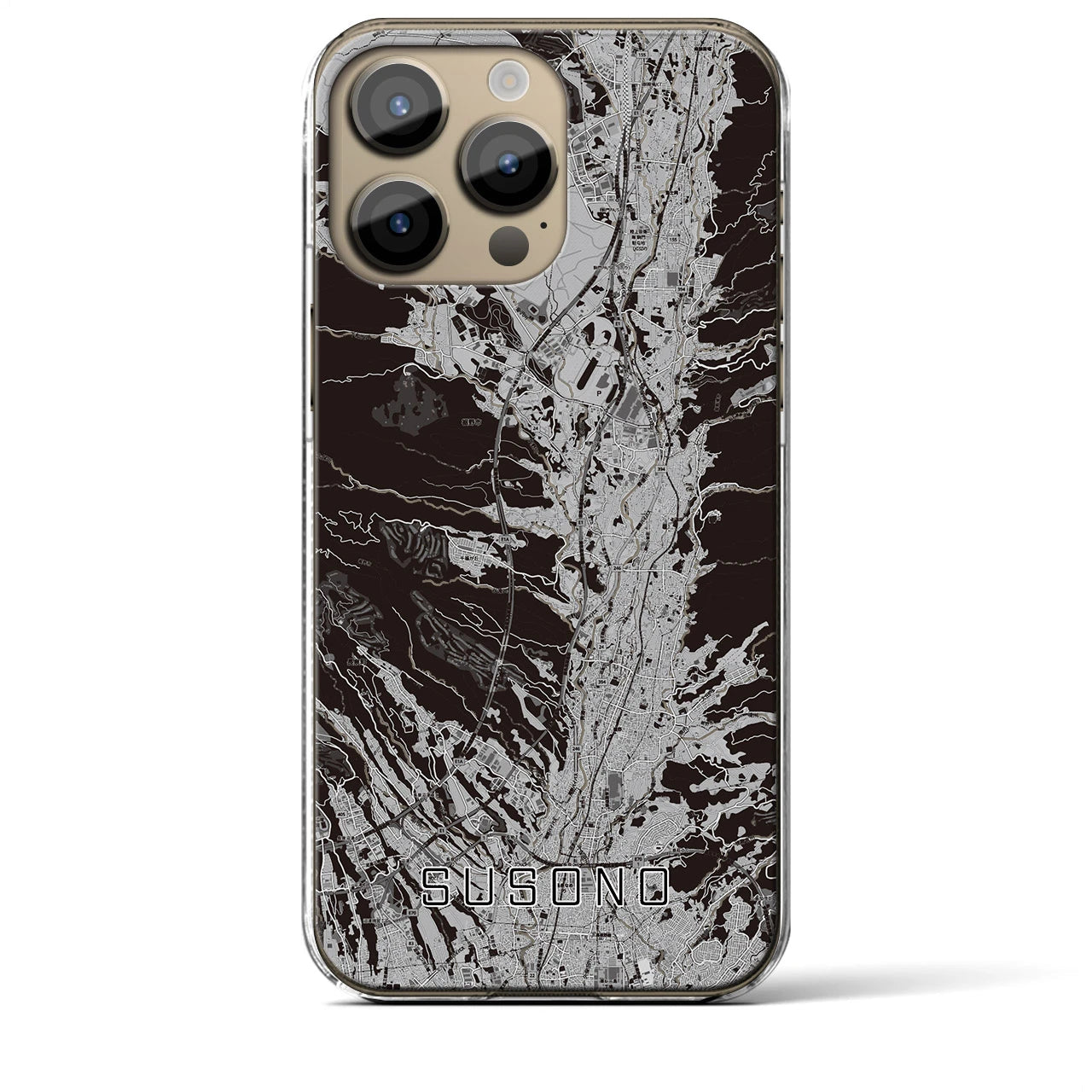 【裾野(静岡県)】地図柄iPhoneケース(クリアタイプ)