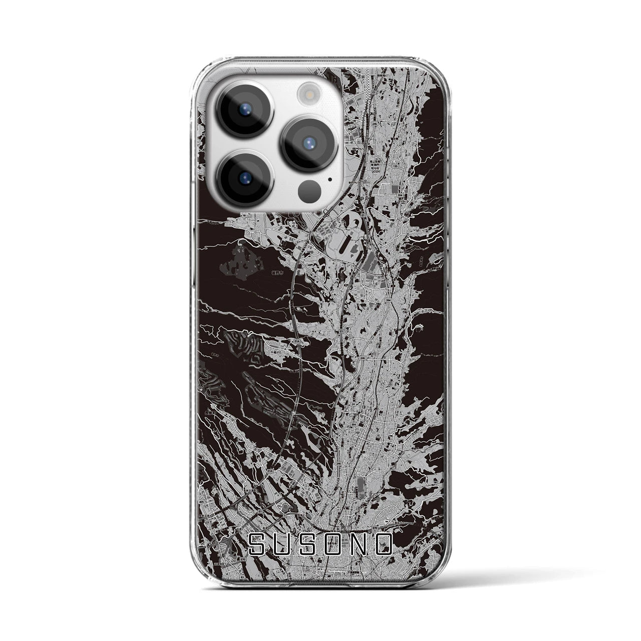 【裾野(静岡県)】地図柄iPhoneケース(クリアタイプ)