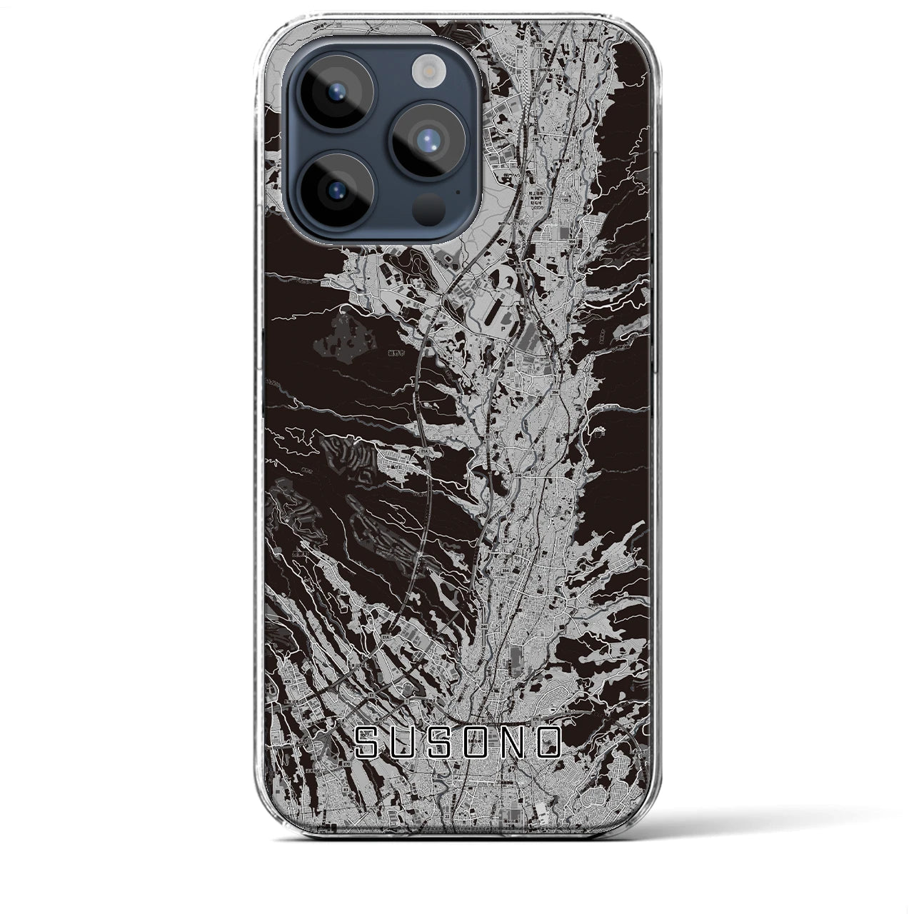 【裾野(静岡県)】地図柄iPhoneケース(クリアタイプ)