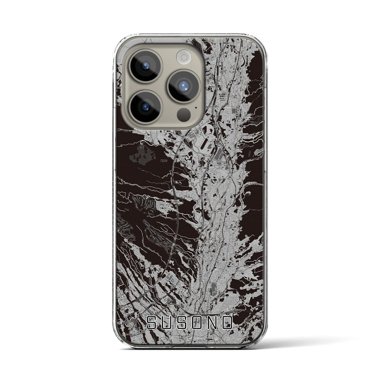 【裾野(静岡県)】地図柄iPhoneケース(クリアタイプ)