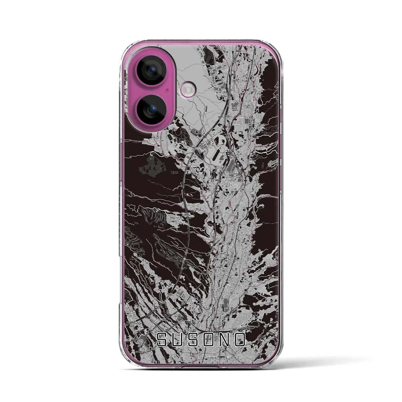 【裾野(静岡県)】地図柄iPhoneケース(クリアタイプ)