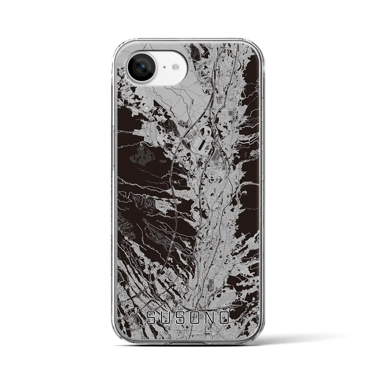 【裾野(静岡県)】地図柄iPhoneケース(クリアタイプ)