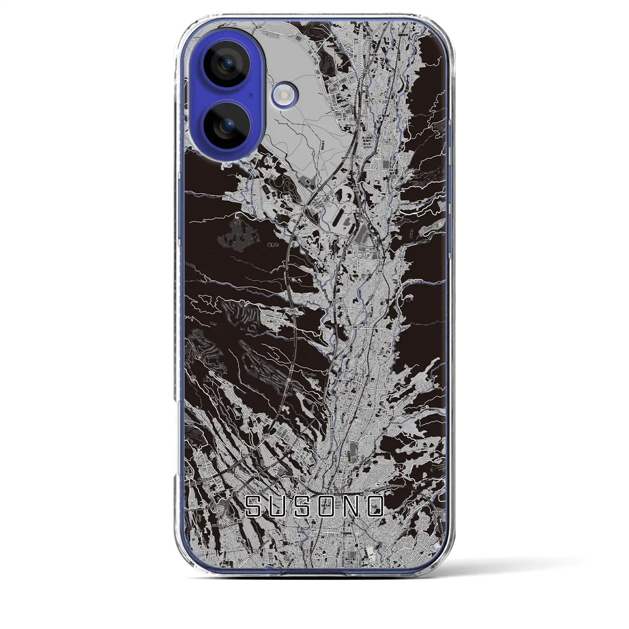 【裾野(静岡県)】地図柄iPhoneケース(クリアタイプ)