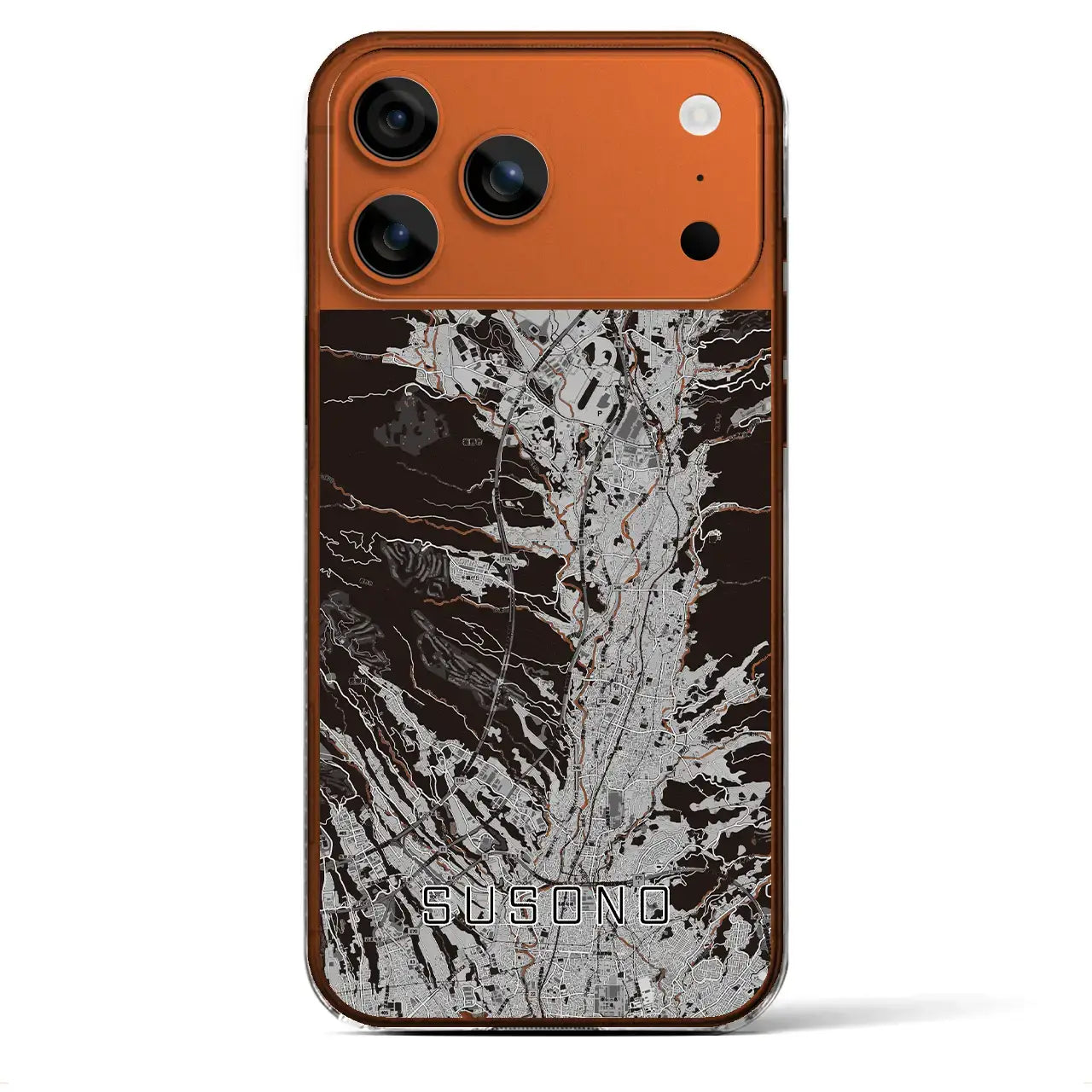 【裾野(静岡県)】地図柄iPhoneケース(クリアタイプ)