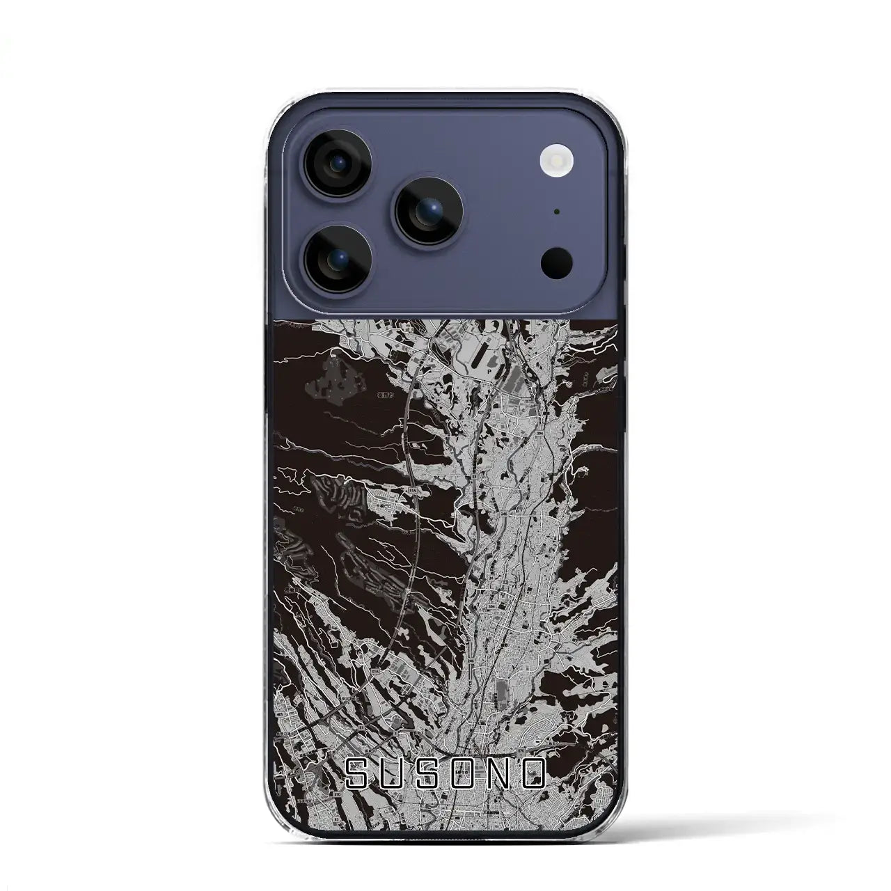 【裾野(静岡県)】地図柄iPhoneケース(クリアタイプ)