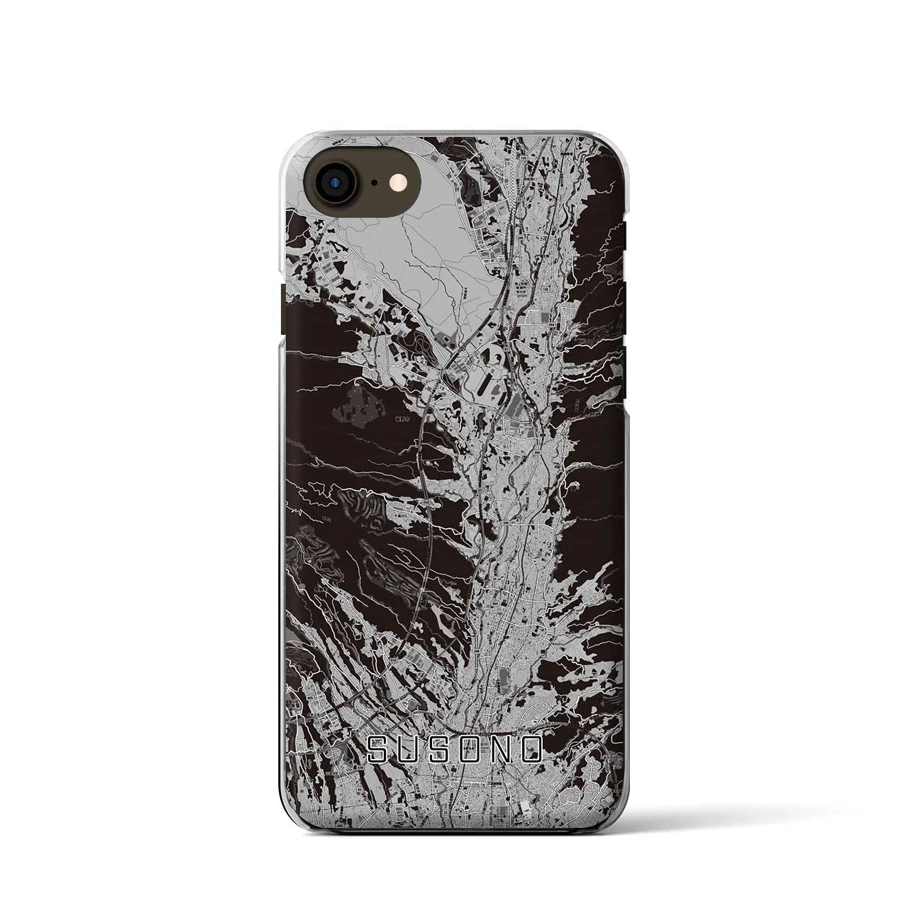 【裾野(静岡県)】地図柄iPhoneケース(クリアタイプ)