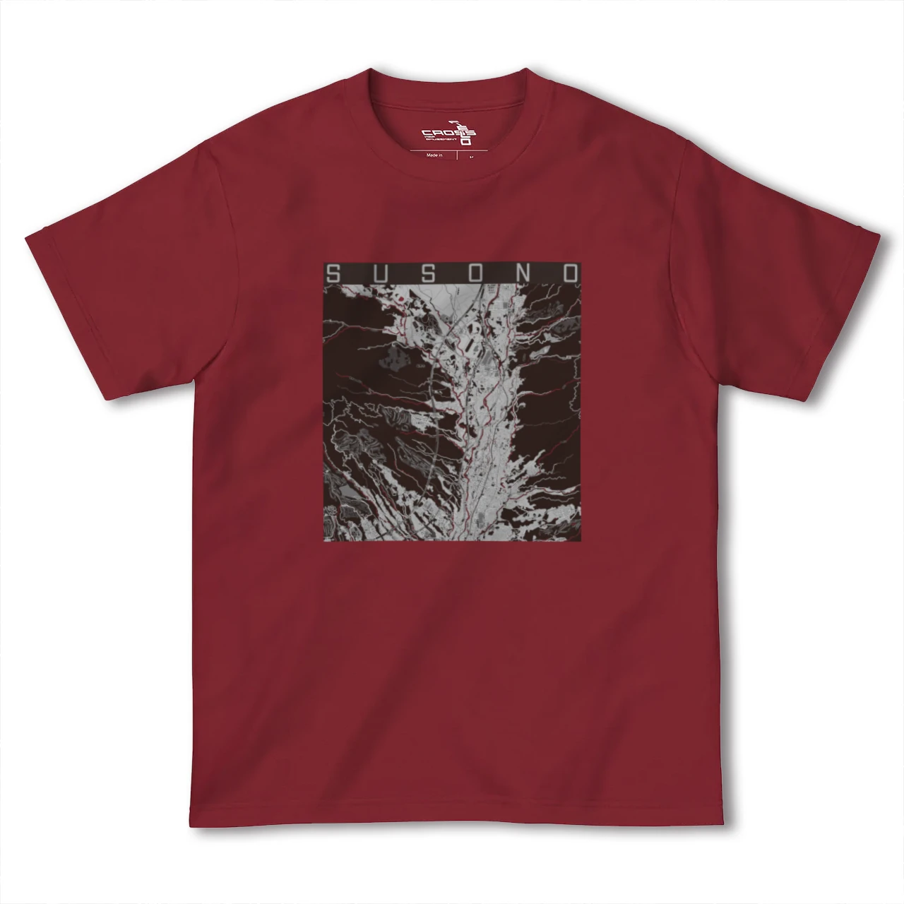 【裾野(静岡県)】地図柄ヘビーウェイトTシャツ