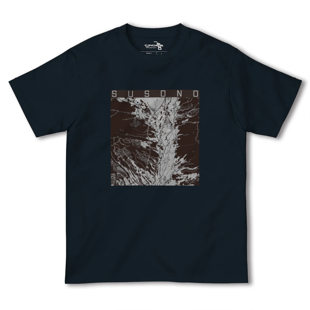 【裾野(静岡県)】地図柄ヘビーウェイトTシャツ