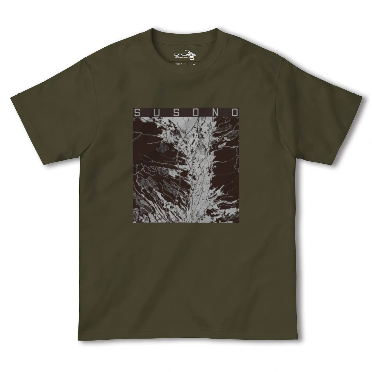 【裾野(静岡県)】地図柄ヘビーウェイトTシャツ