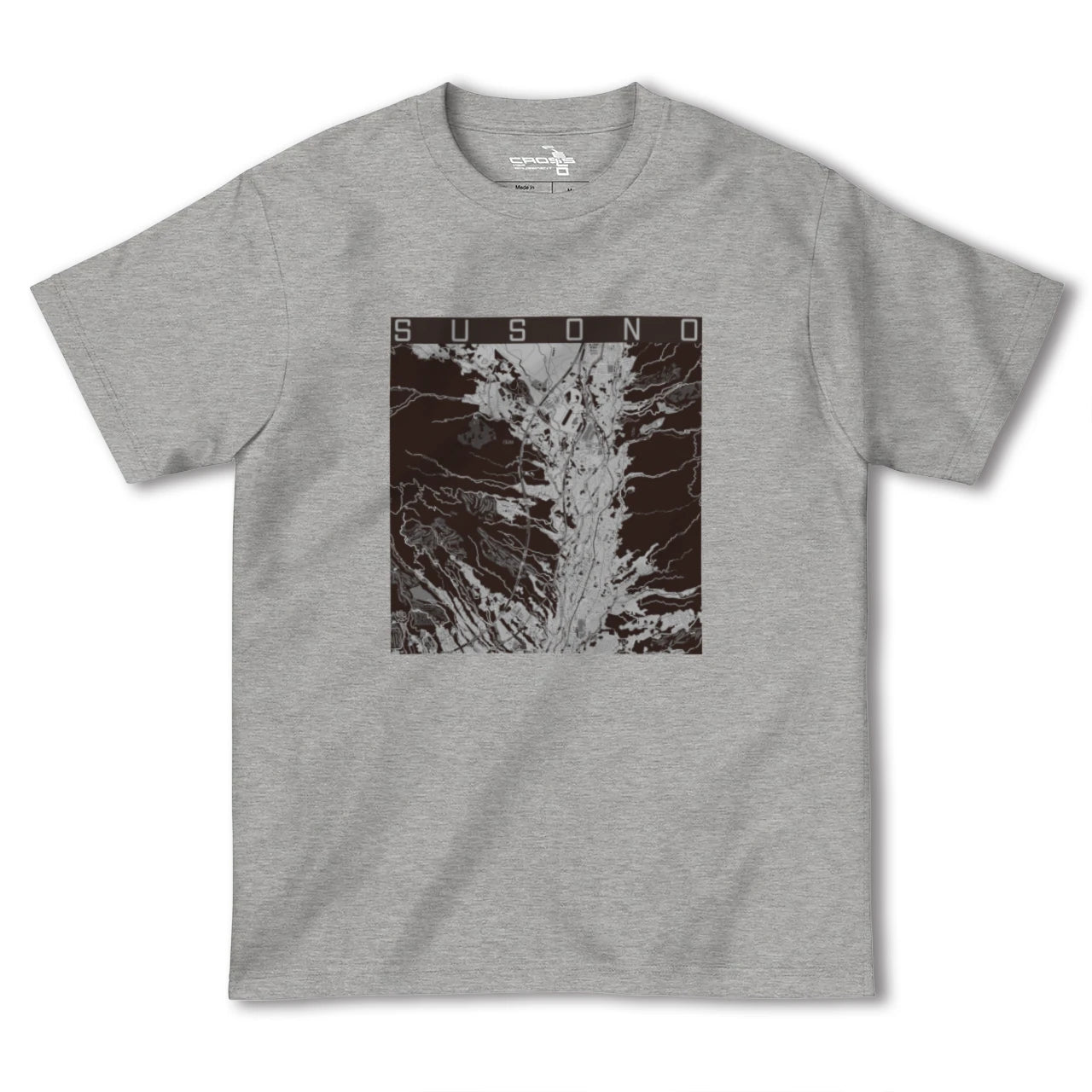 【裾野(静岡県)】地図柄ヘビーウェイトTシャツ