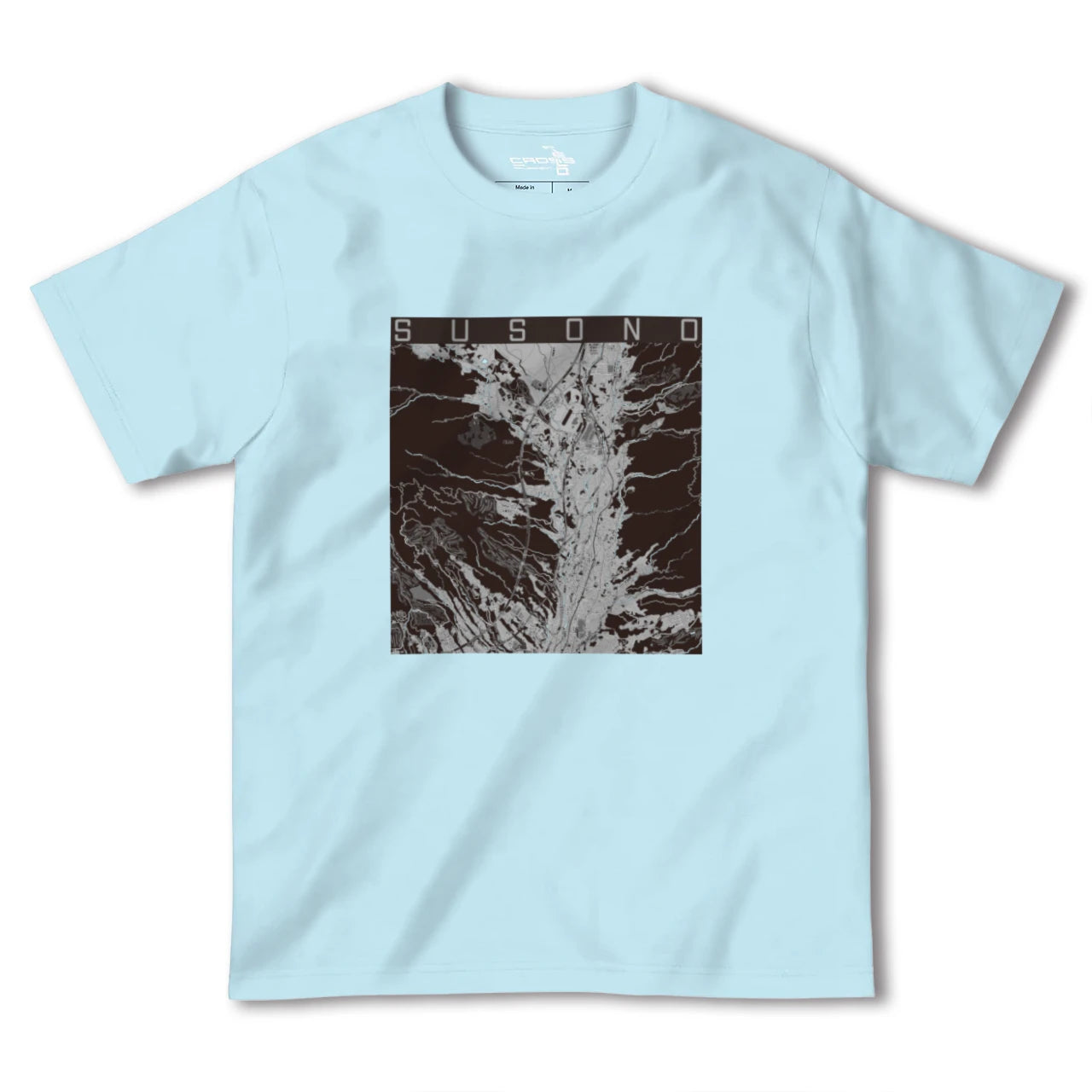 【裾野(静岡県)】地図柄ヘビーウェイトTシャツ