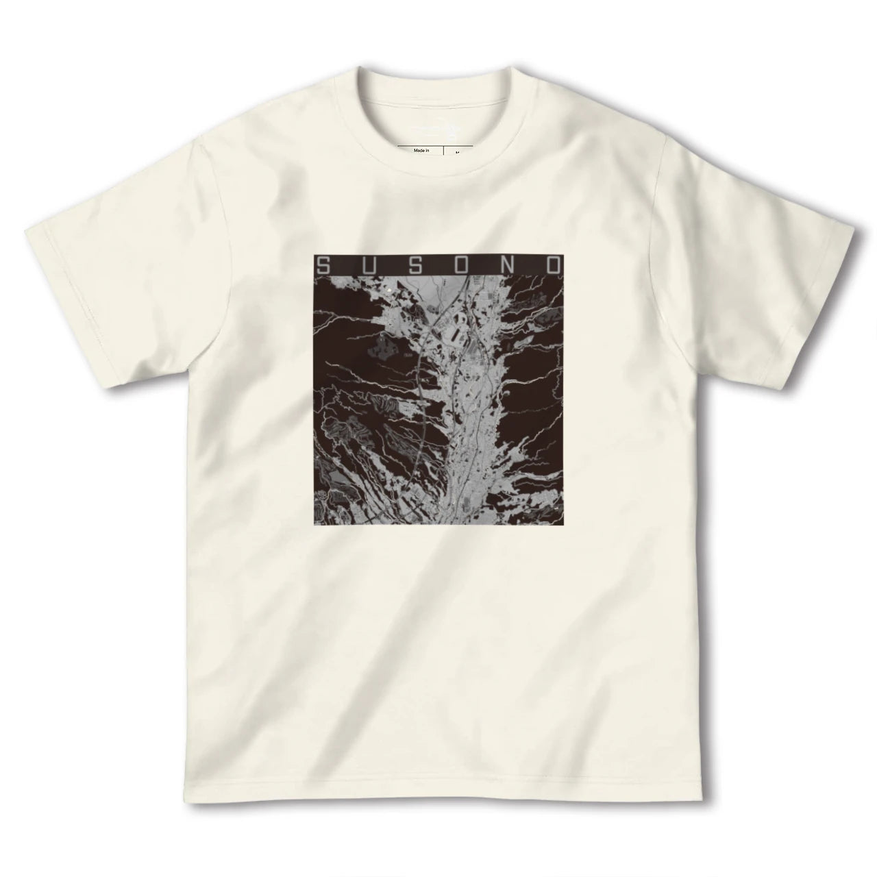 【裾野(静岡県)】地図柄ヘビーウェイトTシャツ