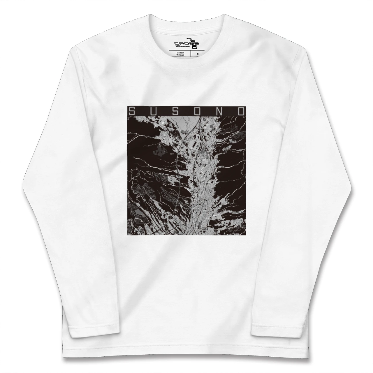 【裾野(静岡県)】地図柄ロングスリーブTシャツ