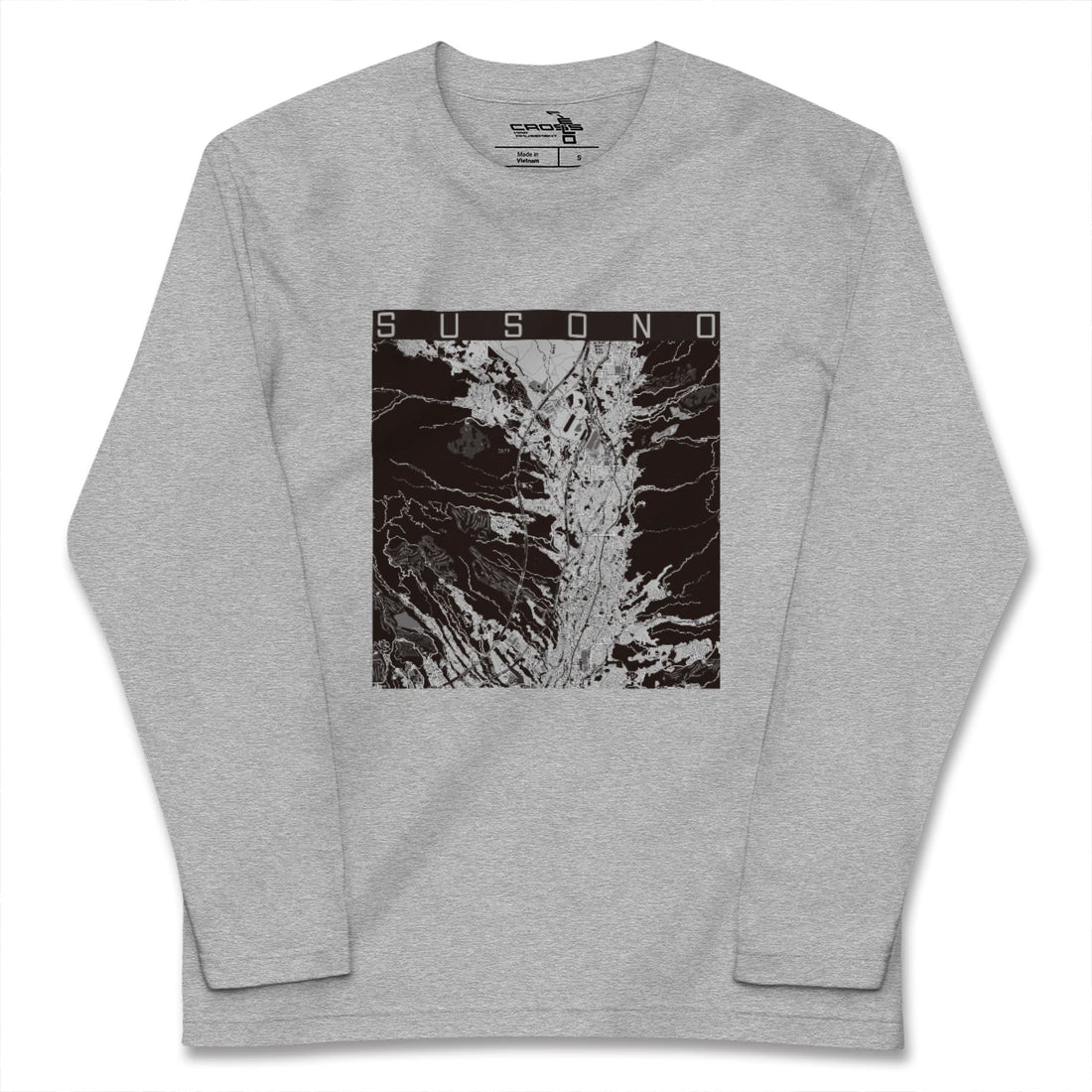 【裾野(静岡県)】地図柄ロングスリーブTシャツ