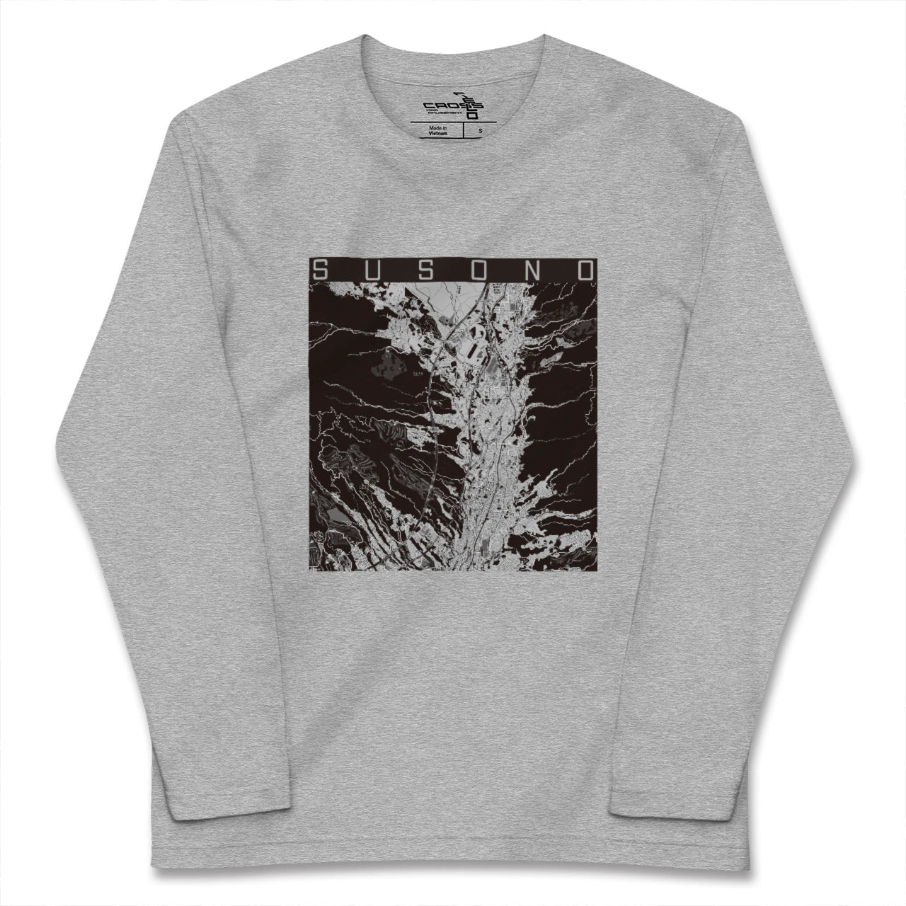 【裾野(静岡県)】地図柄ロングスリーブTシャツ