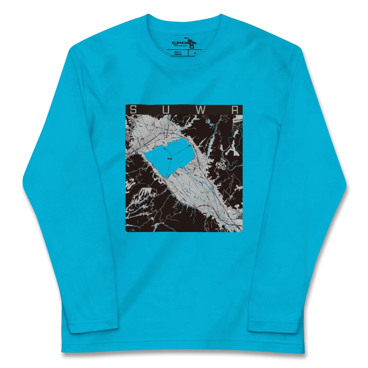 【諏訪(長野県)】地図柄ロングスリーブTシャツ