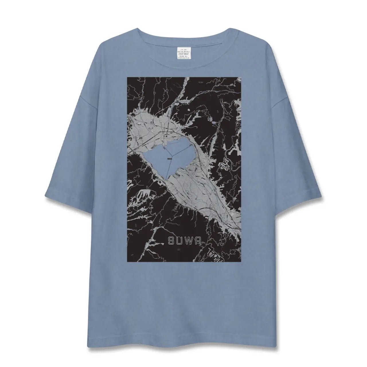 【諏訪(長野県)】地図柄ビッグシルエットTシャツ