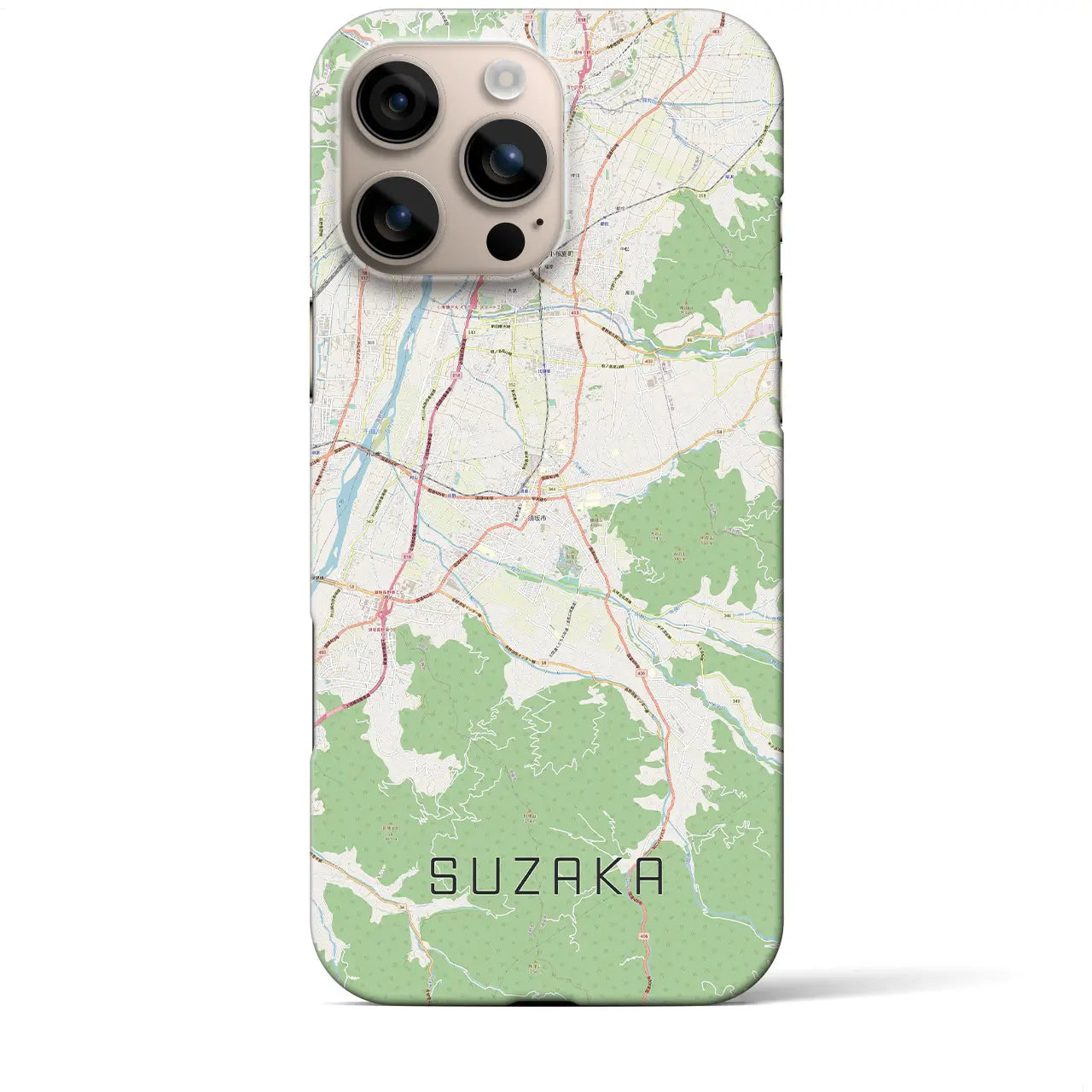 【須坂(長野県)】地図柄iPhoneケース(バックカバータイプ)
