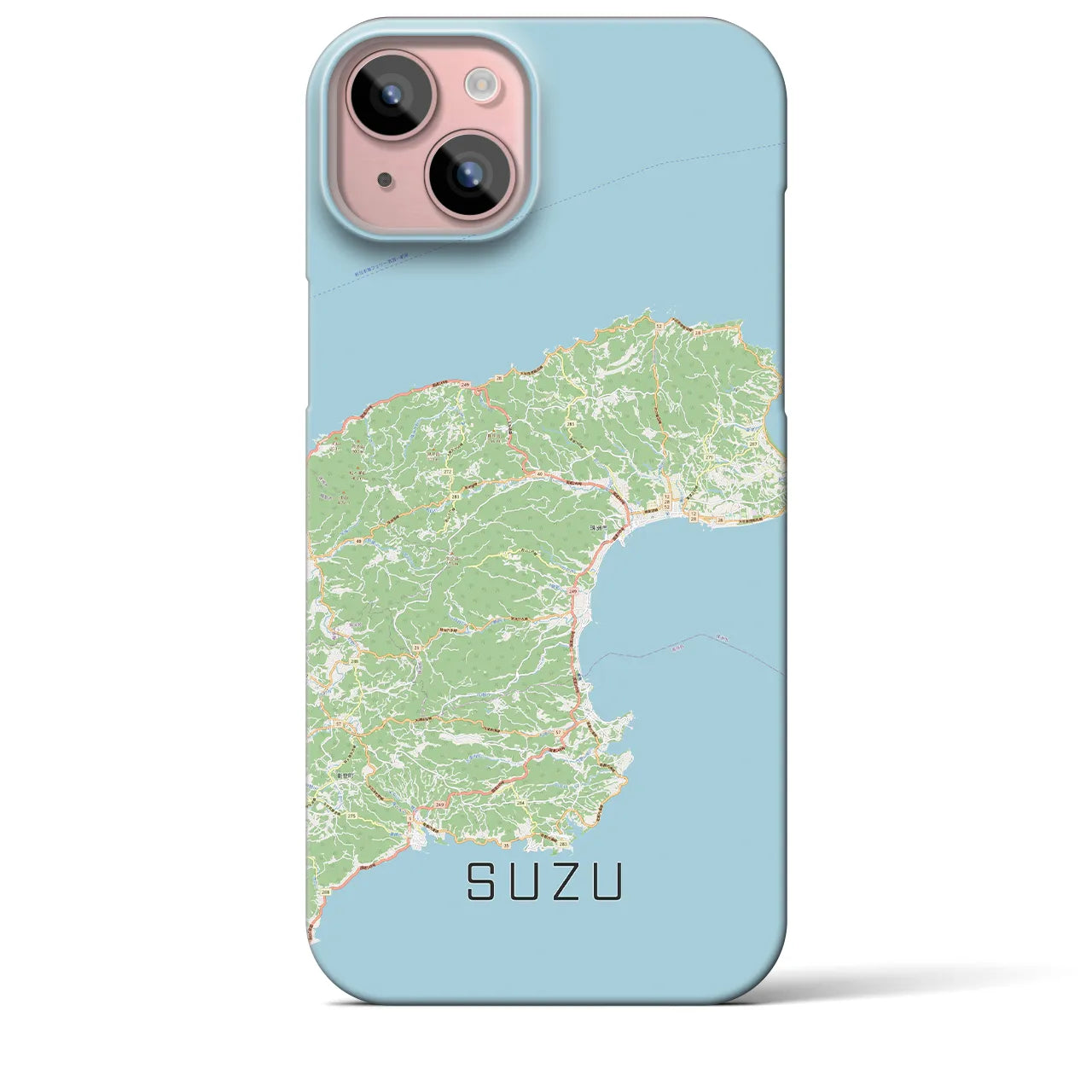 【珠洲(石川県)】地図柄iPhoneケース(バックカバータイプ)
