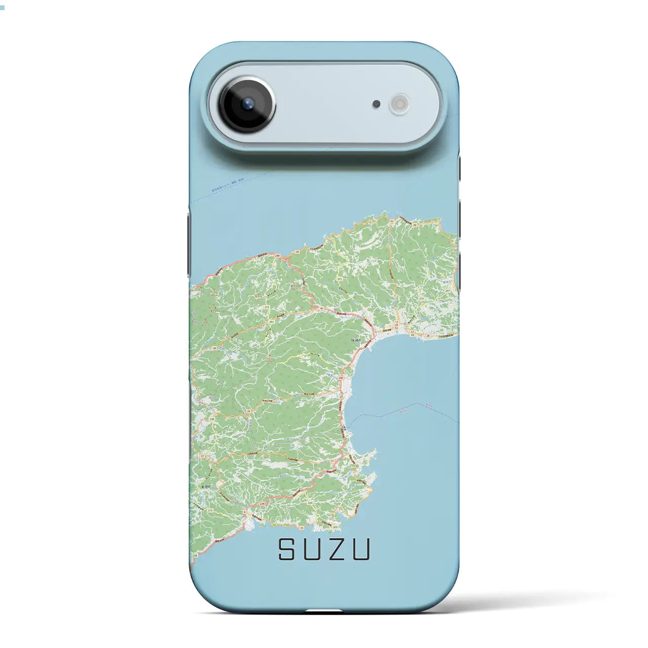 【珠洲(石川県)】地図柄iPhoneケース(バックカバータイプ)