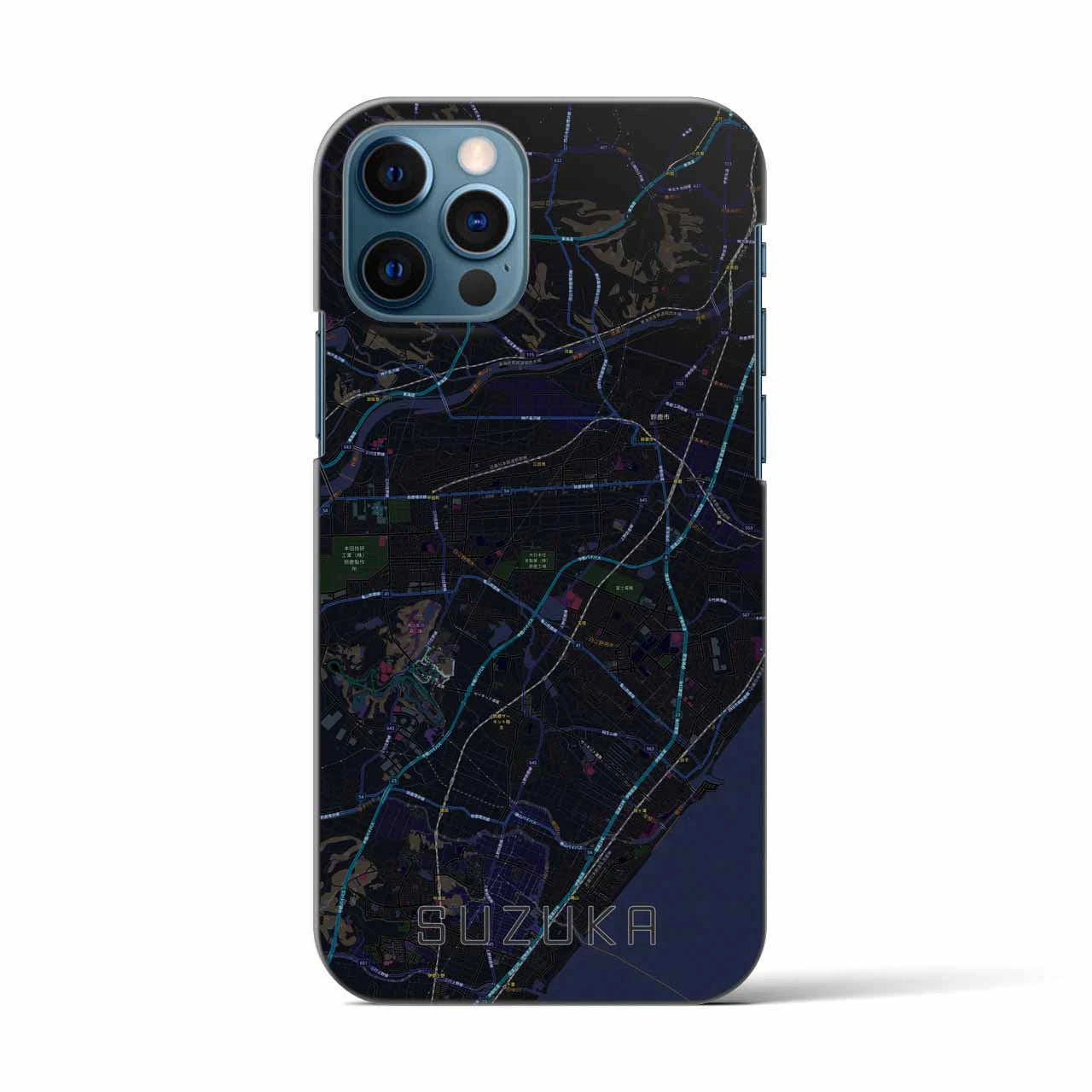 【鈴鹿(三重県)】地図柄iPhoneケース(バックカバータイプ)