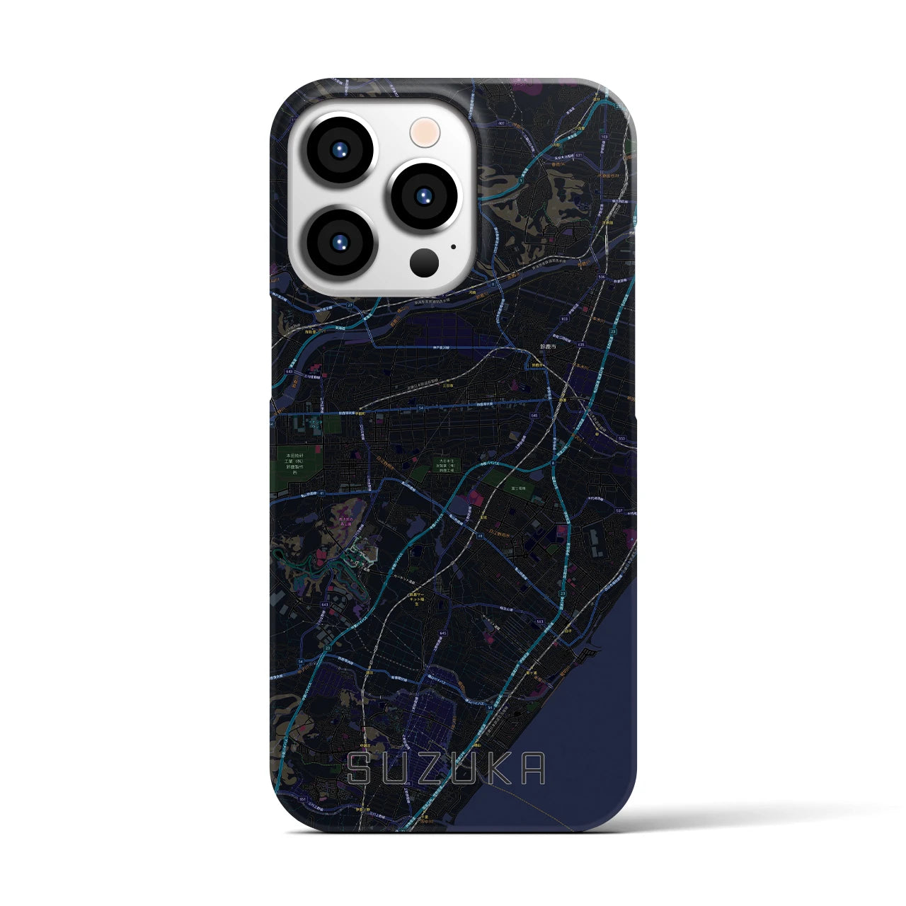 【鈴鹿(三重県)】地図柄iPhoneケース(バックカバータイプ)