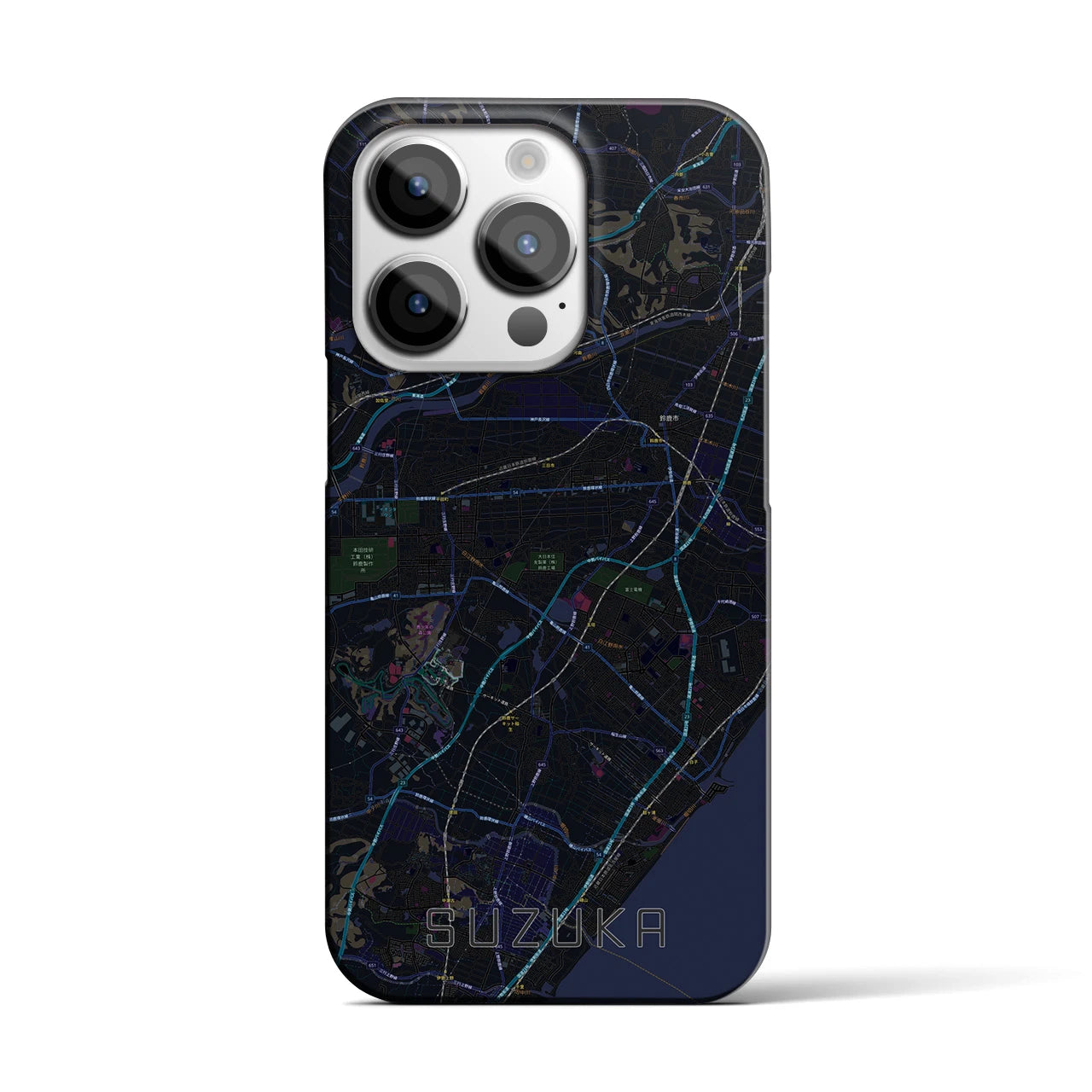【鈴鹿(三重県)】地図柄iPhoneケース(バックカバータイプ)