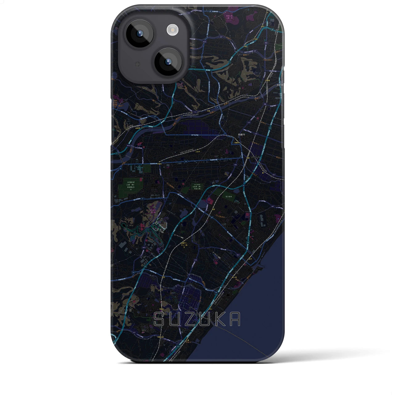 【鈴鹿(三重県)】地図柄iPhoneケース(バックカバータイプ)