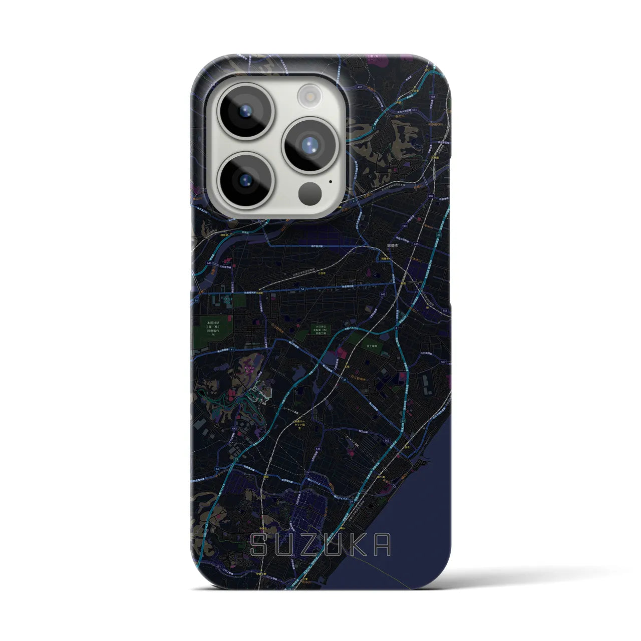 【鈴鹿(三重県)】地図柄iPhoneケース(バックカバータイプ)