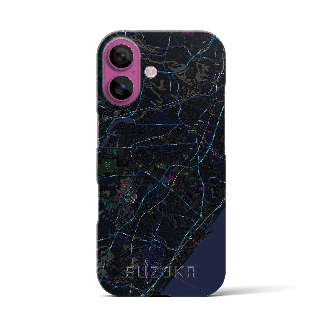 【鈴鹿(三重県)】地図柄iPhoneケース(バックカバータイプ)