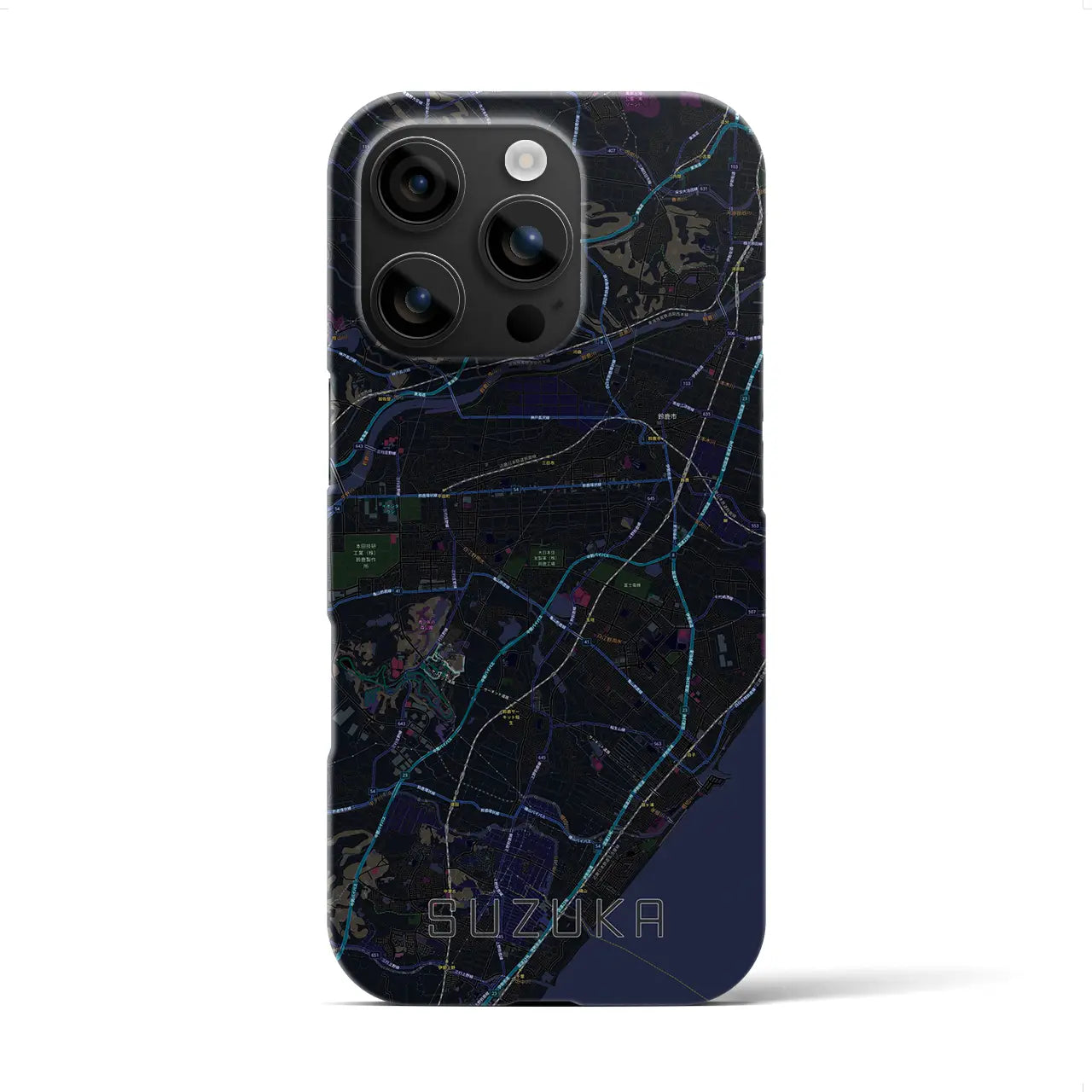 【鈴鹿(三重県)】地図柄iPhoneケース(バックカバータイプ)
