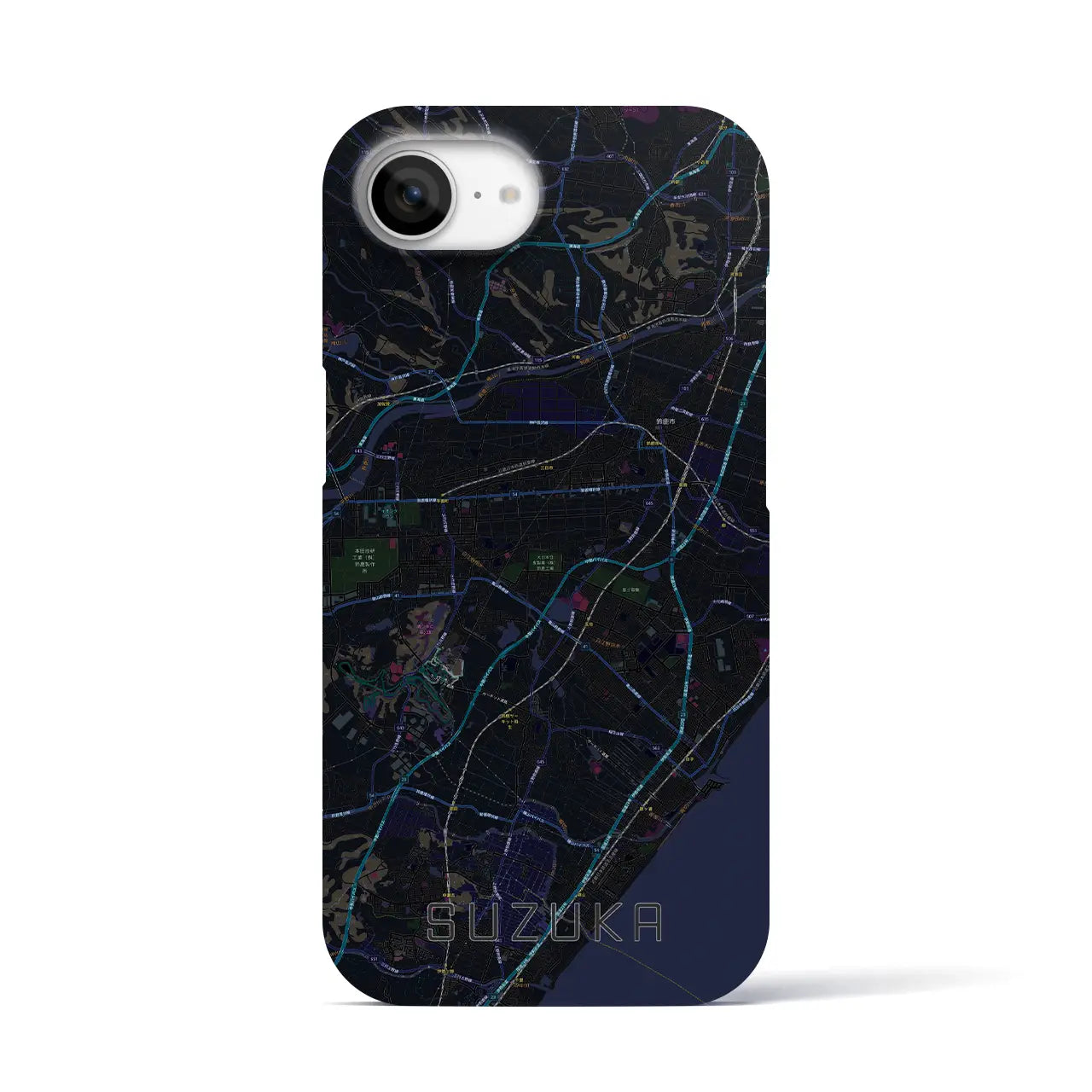 【鈴鹿(三重県)】地図柄iPhoneケース(バックカバータイプ)
