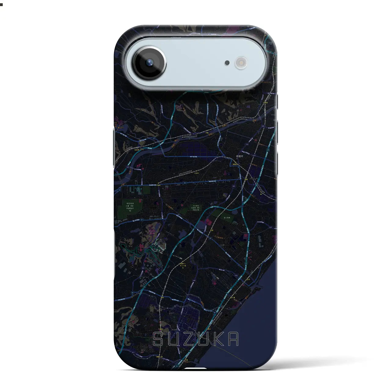 【鈴鹿(三重県)】地図柄iPhoneケース(バックカバータイプ)