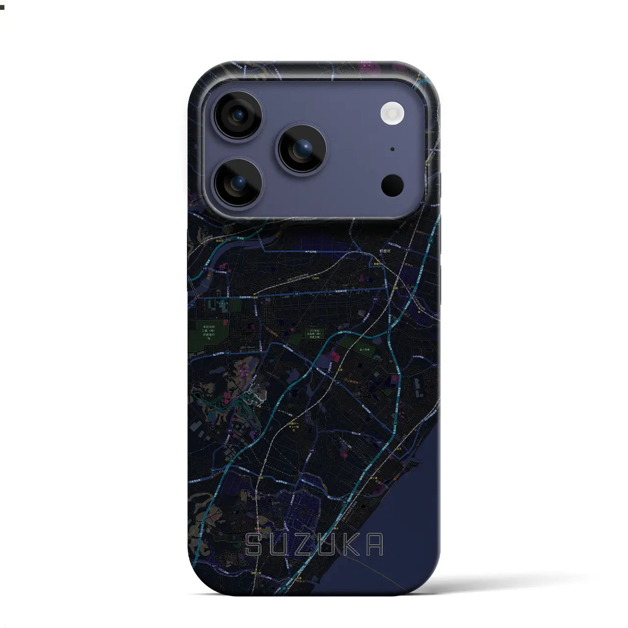 【鈴鹿(三重県)】地図柄iPhoneケース(バックカバータイプ)