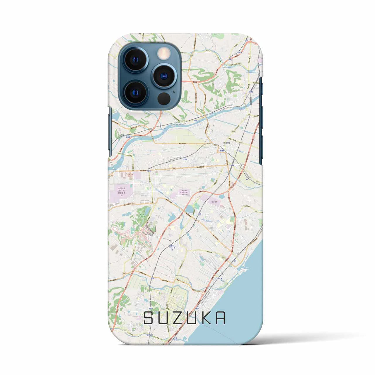 【鈴鹿(三重県)】地図柄iPhoneケース(バックカバータイプ)