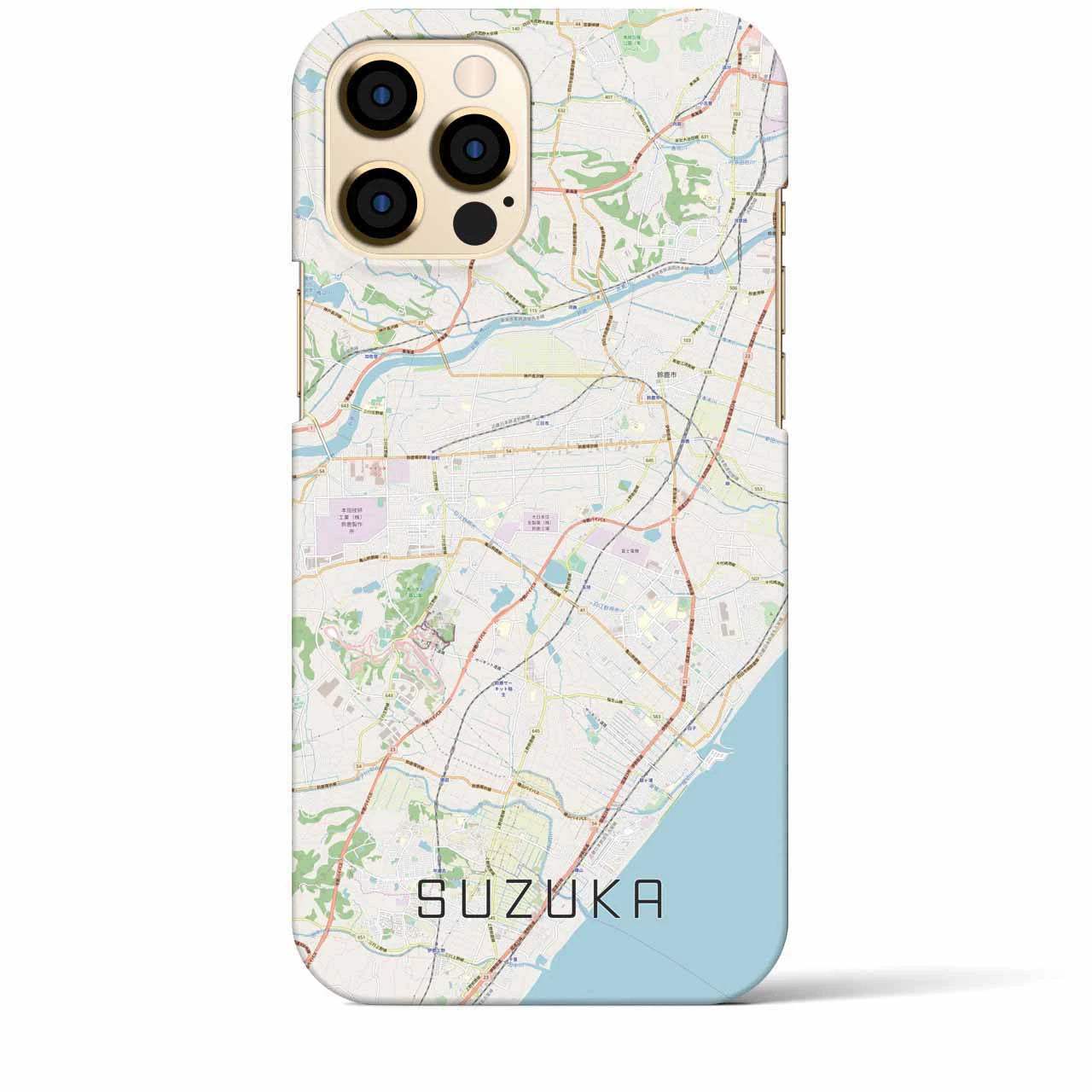 【鈴鹿(三重県)】地図柄iPhoneケース(バックカバータイプ)