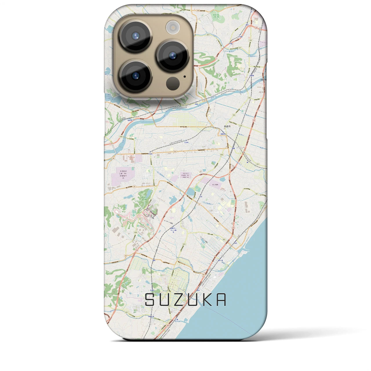 【鈴鹿(三重県)】地図柄iPhoneケース(バックカバータイプ)