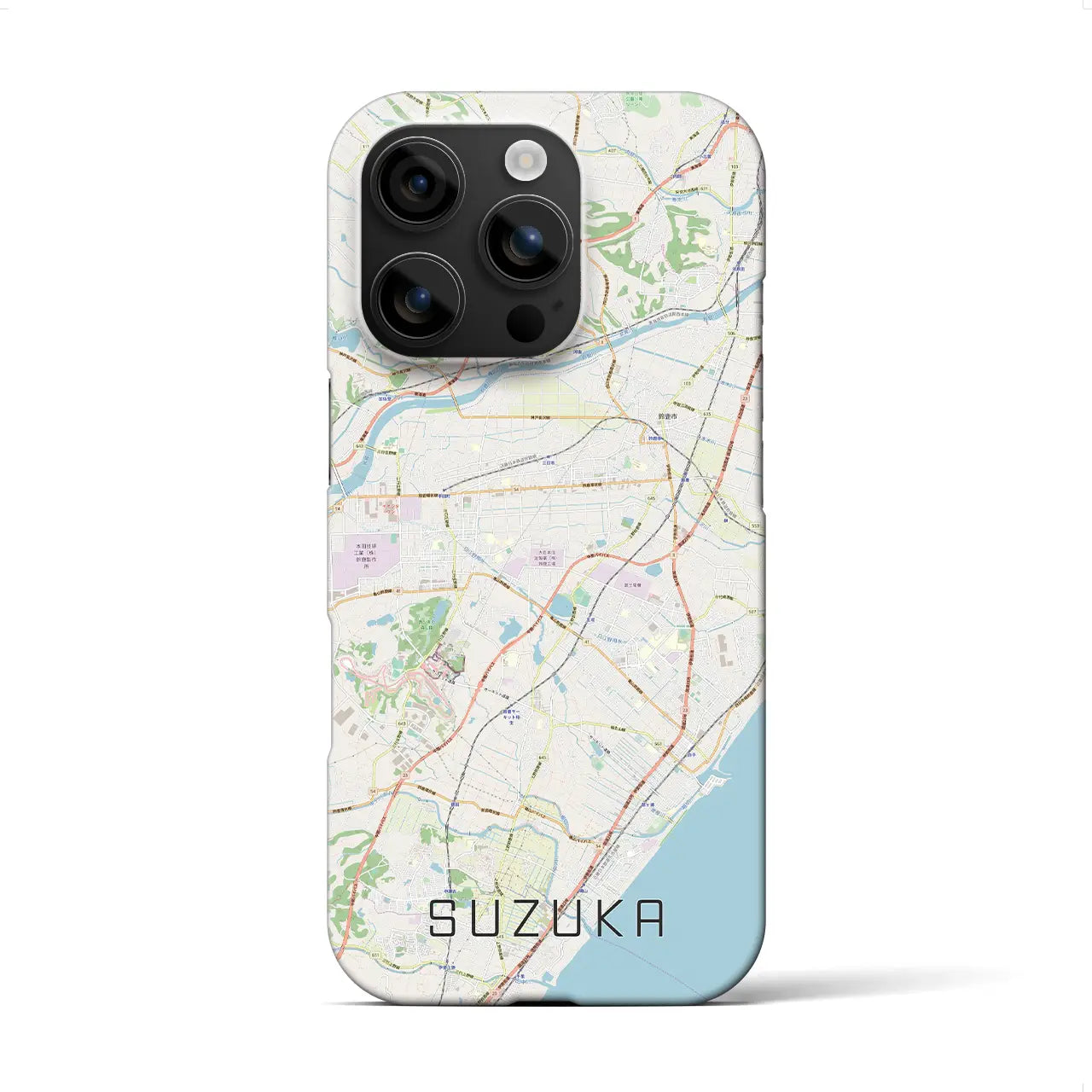 【鈴鹿(三重県)】地図柄iPhoneケース(バックカバータイプ)