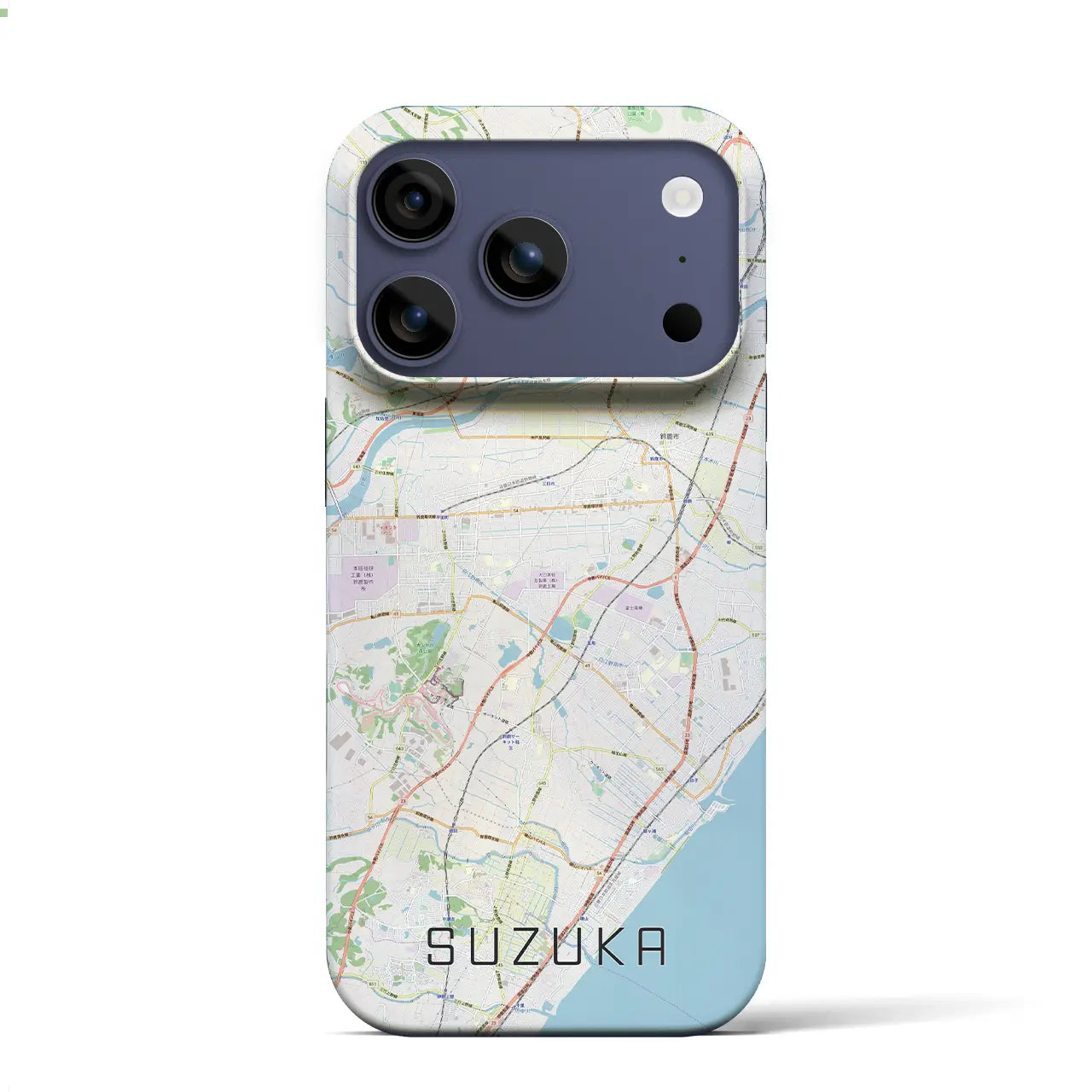 【鈴鹿(三重県)】地図柄iPhoneケース(バックカバータイプ)