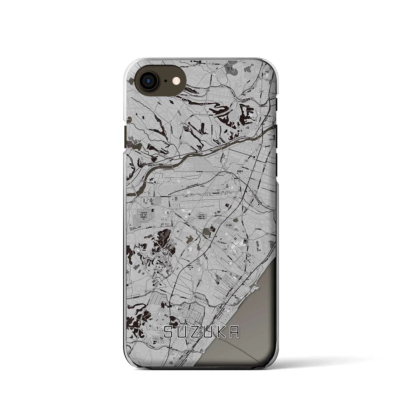 【鈴鹿(三重県)】地図柄iPhoneケース(クリアタイプ)