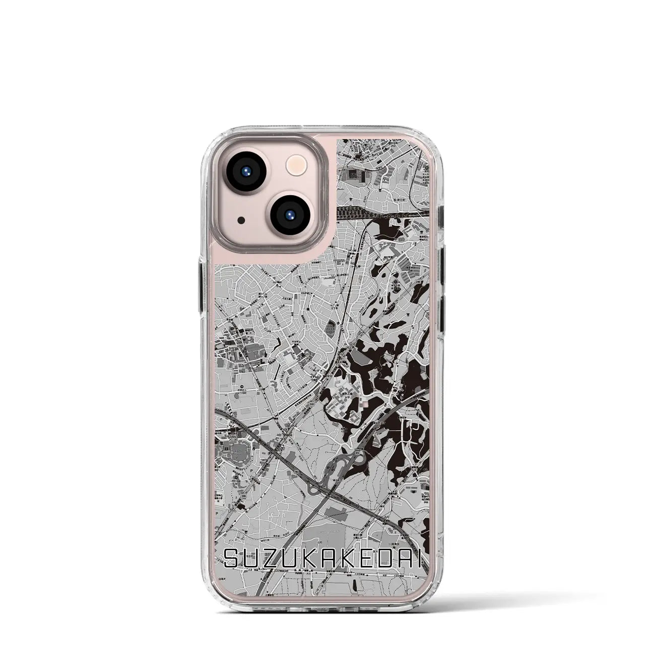【すずかけ台(東京都)】地図柄iPhoneケース(MagSafeタイプ)