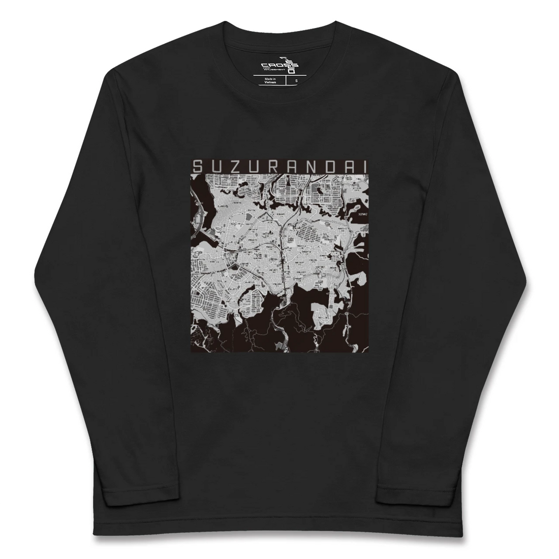 【鈴蘭台(兵庫県)】地図柄ロングスリーブTシャツ