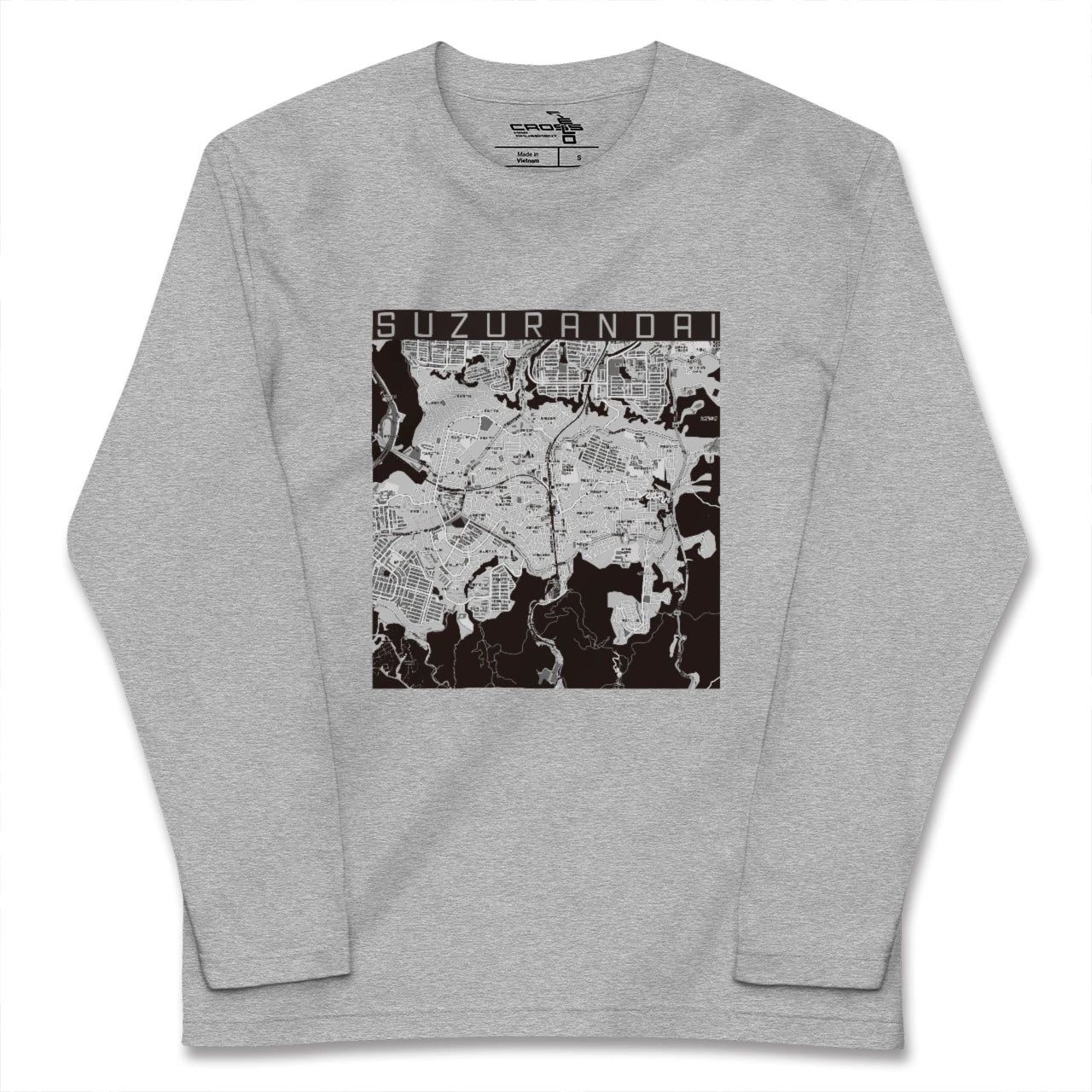 【鈴蘭台(兵庫県)】地図柄ロングスリーブTシャツ
